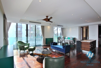 Quality apartment with nice design for rent in Xuan Dieu st, Quang An ward, Tay Ho